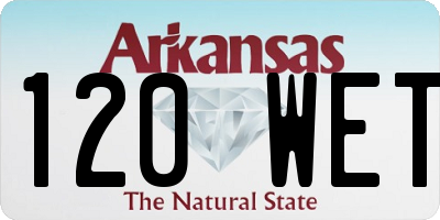 AR license plate 120WET