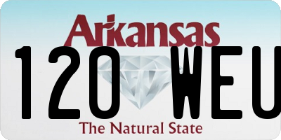 AR license plate 120WEU