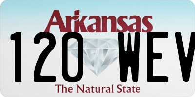 AR license plate 120WEV