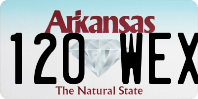 AR license plate 120WEX