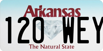 AR license plate 120WEY