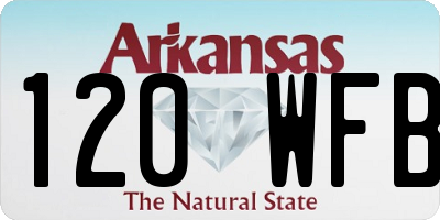 AR license plate 120WFB