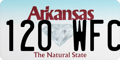 AR license plate 120WFC