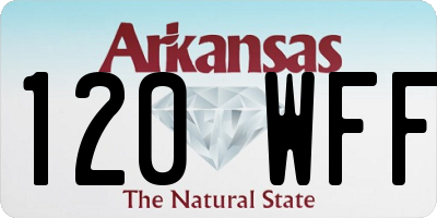 AR license plate 120WFF