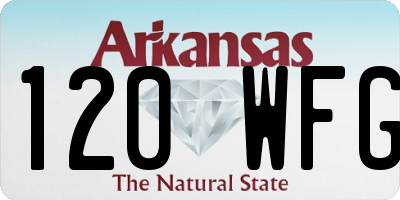 AR license plate 120WFG