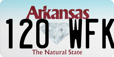 AR license plate 120WFK