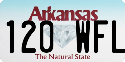 AR license plate 120WFL