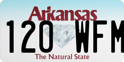 AR license plate 120WFM