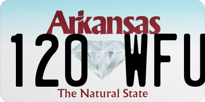 AR license plate 120WFU