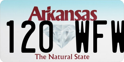 AR license plate 120WFW