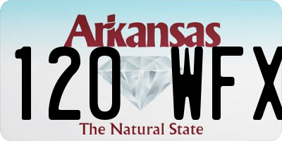 AR license plate 120WFX
