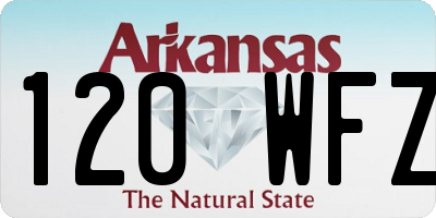 AR license plate 120WFZ