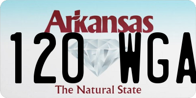 AR license plate 120WGA