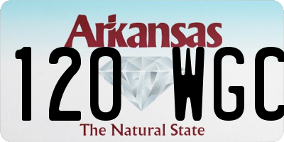 AR license plate 120WGC