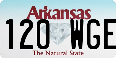 AR license plate 120WGE