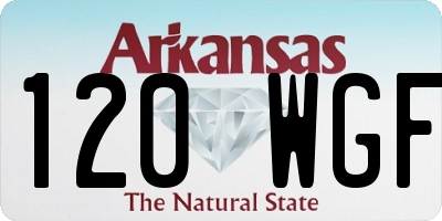 AR license plate 120WGF