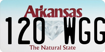 AR license plate 120WGG