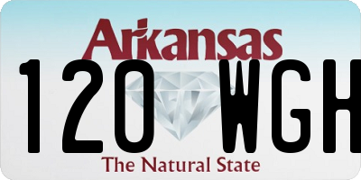 AR license plate 120WGH