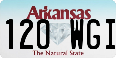 AR license plate 120WGI