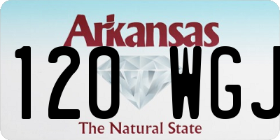 AR license plate 120WGJ