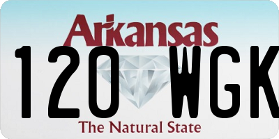 AR license plate 120WGK