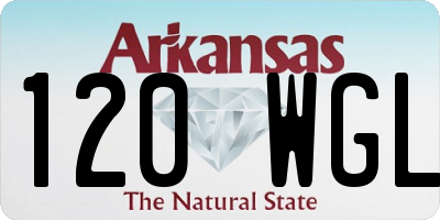 AR license plate 120WGL