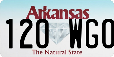 AR license plate 120WGO