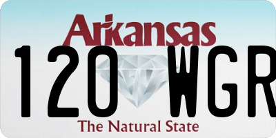 AR license plate 120WGR