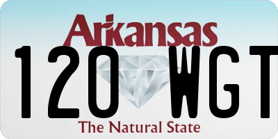 AR license plate 120WGT