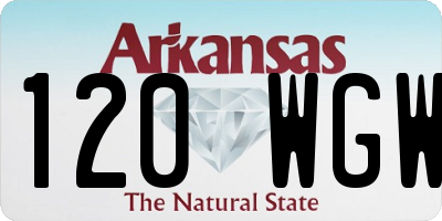 AR license plate 120WGW