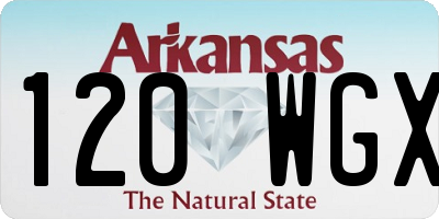 AR license plate 120WGX