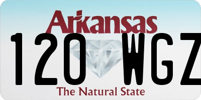 AR license plate 120WGZ