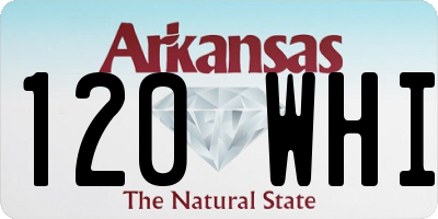 AR license plate 120WHI