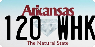 AR license plate 120WHK