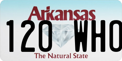 AR license plate 120WHO