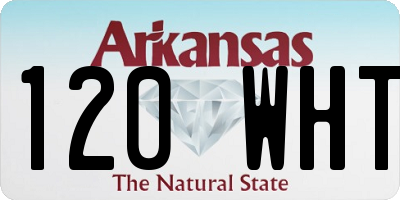 AR license plate 120WHT