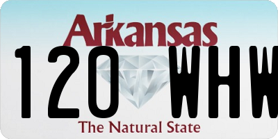 AR license plate 120WHW