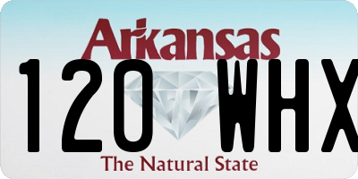 AR license plate 120WHX