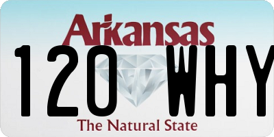 AR license plate 120WHY