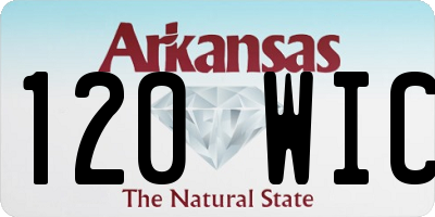 AR license plate 120WIC