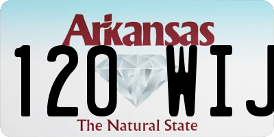 AR license plate 120WIJ