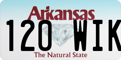 AR license plate 120WIK