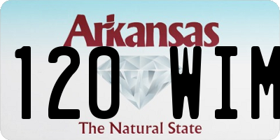 AR license plate 120WIM
