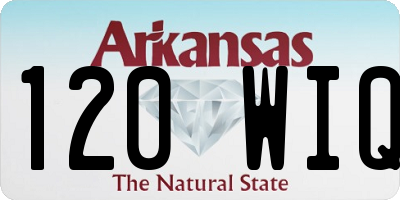 AR license plate 120WIQ