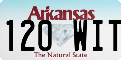 AR license plate 120WIT