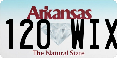 AR license plate 120WIX