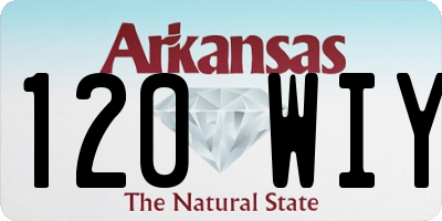 AR license plate 120WIY