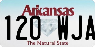AR license plate 120WJA