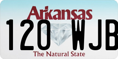 AR license plate 120WJB