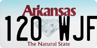 AR license plate 120WJF